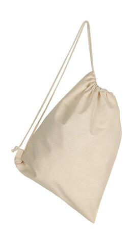 SG ACCESSORIES - BAGS Cotton Backpack Single Drawstring, Natural, One Size bedrucken, Art.-Nr. 676570080