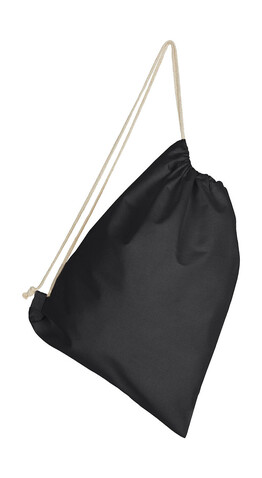 SG ACCESSORIES - BAGS Cotton Backpack Single Drawstring, Black, One Size bedrucken, Art.-Nr. 676571010 SG ACCESSORIES - BAGS Cotton Backpack Single Drawstring, Black, One Size bedrucken, Art.-Nr. 676571010