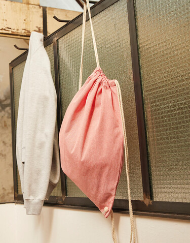 SG ACCESSORIES - BAGS Recycled Cotton/Polyester Backpack DD, Natural Heather, One Size bedrucken, Art.-Nr. 677570140