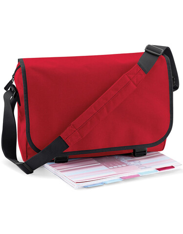 Bag Base Messenger Bag, Classic Red, One Size bedrucken, Art.-Nr. 679294010