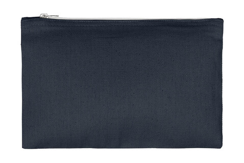 SG ACCESSORIES - BAGS Canvas Accessory Pouch, Dark Blue, M (25x14) bedrucken, Art.-Nr. 680572012