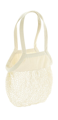 Westford Mill Organic Cotton Mesh Grocery Bag, Natural, One Size bedrucken, Art.-Nr. 682280080
