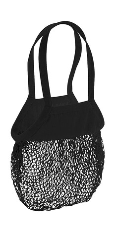 Westford Mill Organic Cotton Mesh Grocery Bag, Black, One Size bedrucken, Art.-Nr. 682281010