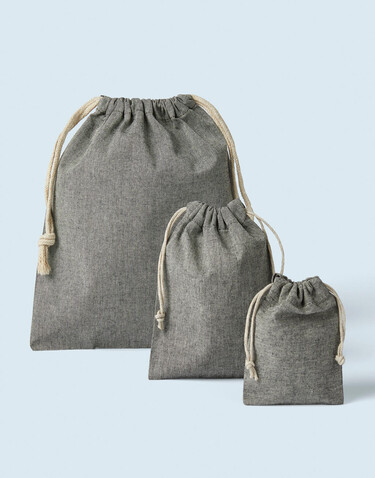 SG ACCESSORIES - BAGS Recycled Cotton/Polyester Stuff Bag, Natural Heather, S (25x30) bedrucken, Art.-Nr. 682570143 SG ACCESSORIES - BAGS Recycled Cotton/Polyester Stuff Bag, Natural Heather, S (25x30) bedrucken, Art.-Nr. 682570143