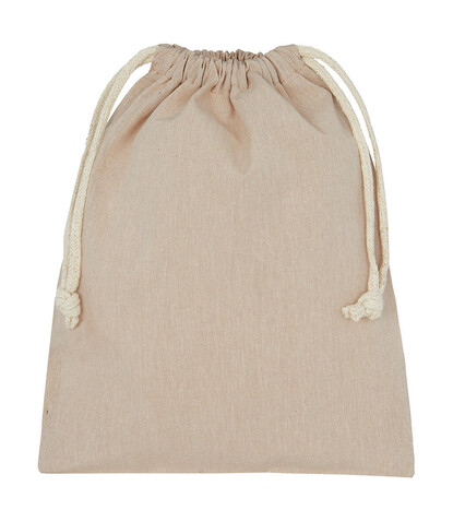 SG ACCESSORIES - BAGS Recycled Cotton/Polyester Stuff Bag, Natural Heather, S (25x30) bedrucken, Art.-Nr. 682570143 SG ACCESSORIES - BAGS Recycled Cotton/Polyester Stuff Bag, Natural Heather, S (25x30) bedrucken, Art.-Nr. 682570143