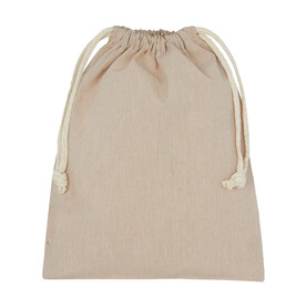 SG ACCESSORIES - BAGS Recycled Cotton/Polyester Stuff Bag, Natural Heather, 2XS (10x14) bedrucken, Art.-Nr. 682570141