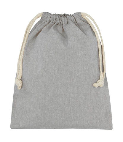 SG ACCESSORIES - BAGS Recycled Cotton/Polyester Stuff Bag, Grey Heather, S (25x30) bedrucken, Art.-Nr. 682571623 SG ACCESSORIES - BAGS Recycled Cotton/Polyester Stuff Bag, Grey Heather, S (25x30) bedrucken, Art.-Nr. 682571623