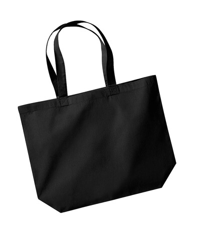 Westford Mill Organic Premium Cotton Maxi Tote, Black, One Size bedrucken, Art.-Nr. 683281010
