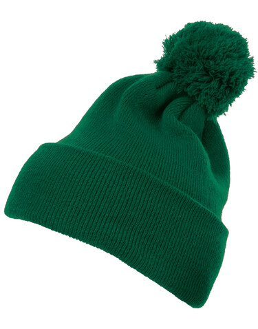Flexfit Cuffed Pom Pom Knit Beanie, Navy, One Size bedrucken, Art.-Nr. 688682000