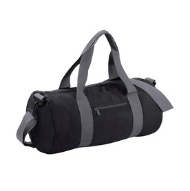 Bag Base Original Barrel Bag, Black/Grey, One Size bedrucken, Art.-Nr. 692291510