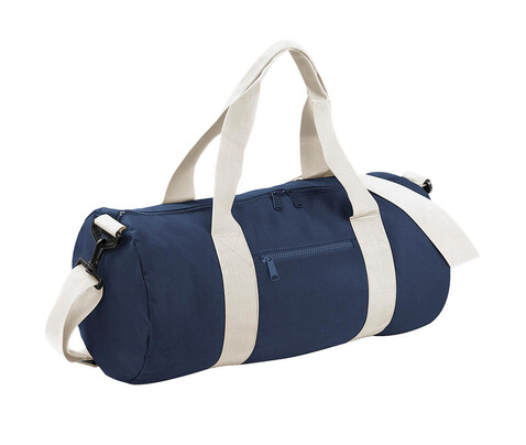 Bag Base Original Barrel Bag, French Navy/Off White, One Size bedrucken, Art.-Nr. 692292510 Bag Base Original Barrel Bag, French Navy/Off White, One Size bedrucken, Art.-Nr. 692292510