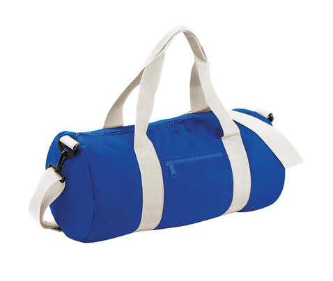 Bag Base Original Barrel Bag, Bright Royal/Off White, One Size bedrucken, Art.-Nr. 692293650