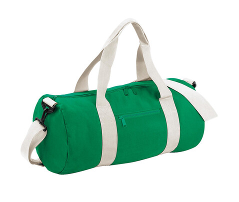 Bag Base Original Barrel Bag, Kelly Green/Off White, One Size bedrucken, Art.-Nr. 692295650
