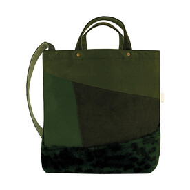 SG ACCESSORIES - BAGS Satomi Faux Fur Shoulder Bag, Olive Green, One Size bedrucken, Art.-Nr. 692575300