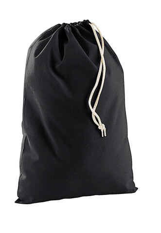 Westford Mill Cotton Stuff Bag, Black, L bedrucken, Art.-Nr. 697281015
