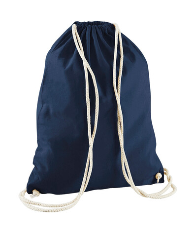 Westford Mill Cotton Gymsac, French Navy, One Size bedrucken, Art.-Nr. 698282010