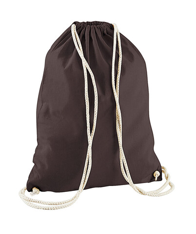Westford Mill Cotton Gymsac, Chocolate, One Size bedrucken, Art.-Nr. 698287070 Westford Mill Cotton Gymsac, Chocolate, One Size bedrucken, Art.-Nr. 698287070