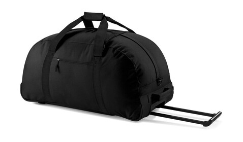 Bag Base Classic Wheely Holdall, Black, One Size bedrucken, Art.-Nr. 699291010