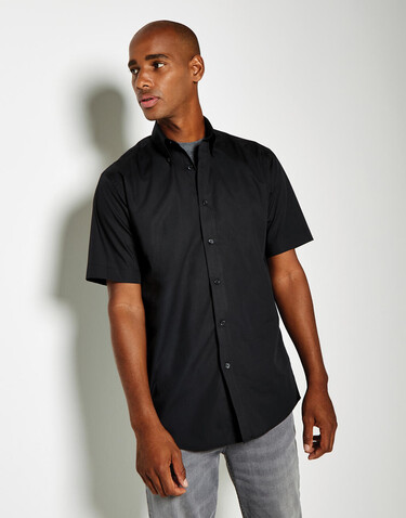 Kustom Kit Classic Fit Workforce Shirt, Black, XL bedrucken, Art.-Nr. 700111016