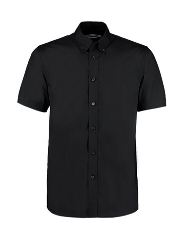 Kustom Kit Classic Fit Workforce Shirt, Black, S bedrucken, Art.-Nr. 700111013