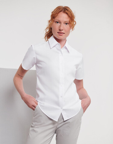 Russell Europe Ladies` Classic Oxford Shirt, Bright Royal, L (40) bedrucken, Art.-Nr. 701003065