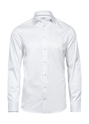 Tee Jays Luxury Shirt Slim Fit, White, XL bedrucken, Art.-Nr. 701540006
