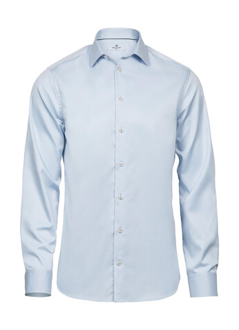 Tee Jays Luxury Shirt Slim Fit, Light Blue, 2XL bedrucken, Art.-Nr. 701543217