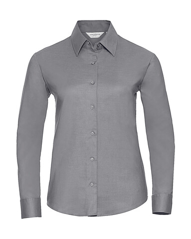 Russell Europe Ladies` Classic Oxford Shirt LS, Oxford Blue, L (40) bedrucken, Art.-Nr. 702003265