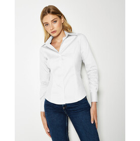 Kustom Kit Women`s Tailored Fit Premium Oxford Shirt, White, 6XL bedrucken, Art.-Nr. 702110000