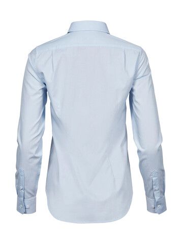 Tee Jays Ladies` Stretch Luxury Shirt, Light Blue, L bedrucken, Art.-Nr. 702543215