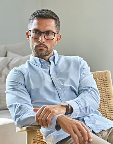 Tee Jays Perfect Oxford Shirt, Navy, 4XL bedrucken, Art.-Nr. 703542009