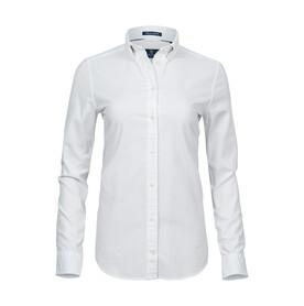 Tee Jays Ladies` Perfect Oxford Shirt, White, XS bedrucken, Art.-Nr. 704540002