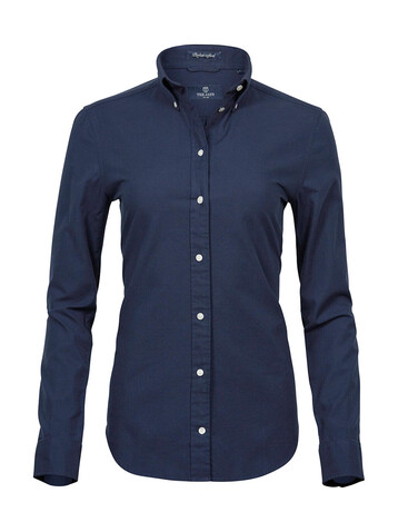 Tee Jays Ladies` Perfect Oxford Shirt, Navy, L bedrucken, Art.-Nr. 704542005