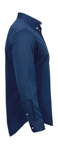 Tee Jays Casual Twill Shirt, Indigo, 2XL bedrucken, Art.-Nr. 705543187