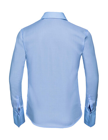 Russell Europe Ladies` Ultimate Non-iron Shirt LS, White, M (38) bedrucken, Art.-Nr. 706000004