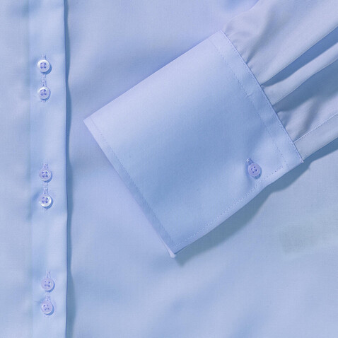 Russell Europe Ladies` Ultimate Non-iron Shirt LS, White, L (40) bedrucken, Art.-Nr. 706000005