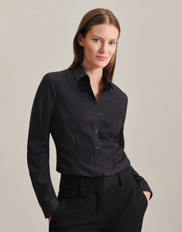 Seidensticker Seidensticker Slim Fit 1/1 Kent Women, Anthracite, 46 bedrucken, Art.-Nr. 706201407