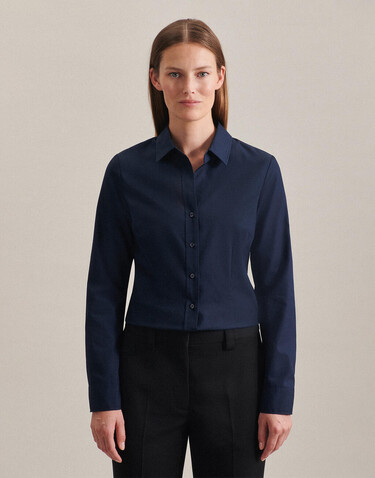 Seidensticker Seidensticker Slim Fit 1/1 Kent Women, Anthracite, 34 bedrucken, Art.-Nr. 706201401