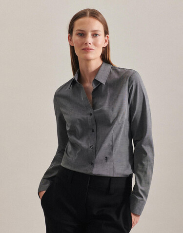 Seidensticker Seidensticker Slim Fit 1/1 Kent Women, White, 44 bedrucken, Art.-Nr. 706200006