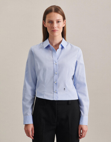 Seidensticker Seidensticker Slim Fit 1/1 Kent Women, Light Blue, 38 bedrucken, Art.-Nr. 706203263