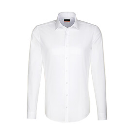 Seidensticker Seidensticker Slim Fit 1/1 Business Kent, White, 43 bedrucken, Art.-Nr. 708200007 Seidensticker Seidensticker Slim Fit 1/1 Business Kent, White, 43 bedrucken, Art.-Nr. 708200007