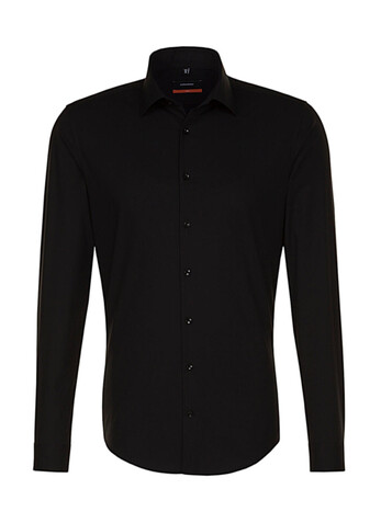 Seidensticker Seidensticker Slim Fit 1/1 Business Kent, Black, 43 bedrucken, Art.-Nr. 708201017