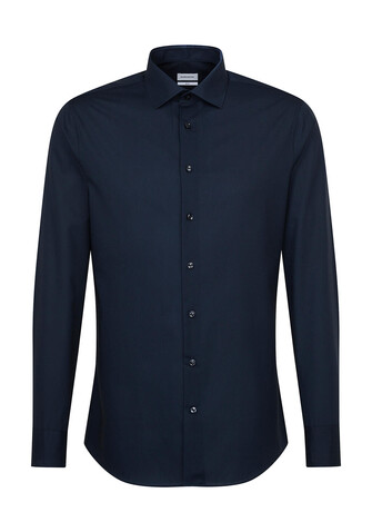Seidensticker Seidensticker Slim Fit 1/1 Business Kent, Dark Blue, 39 bedrucken, Art.-Nr. 708202083