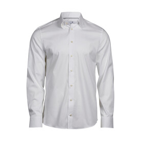 Tee Jays Stretch Luxury Shirt, White, S bedrucken, Art.-Nr. 709540003