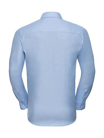 Russell Europe Oxford Shirt LS, Bright Navy, S bedrucken, Art.-Nr. 710002033