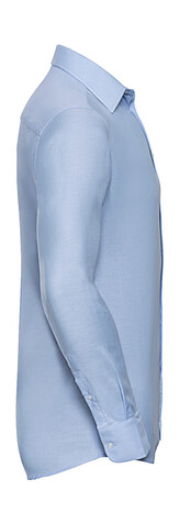 Russell Europe Oxford Shirt LS, Bright Royal, 4XL bedrucken, Art.-Nr. 710003069