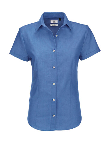 B &amp; C Oxford SSL/women Shirt, Blue Chip, S bedrucken, Art.-Nr. 711422033