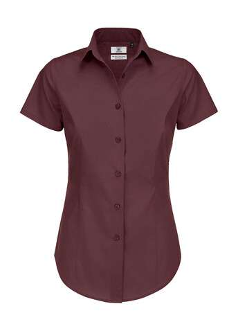 B &amp; C Black Tie SSL/women Poplin Shirt, Luxurious Red, XS bedrucken, Art.-Nr. 713424322