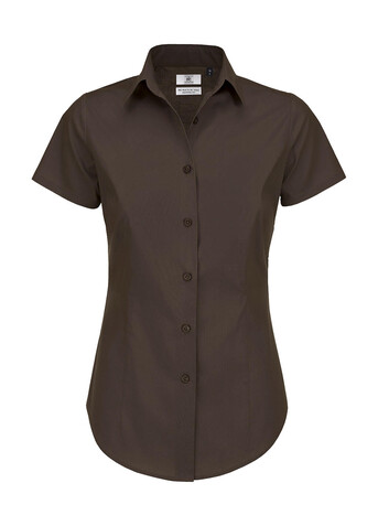 B &amp; C Black Tie SSL/women Poplin Shirt, Coffee Bean, M bedrucken, Art.-Nr. 713427204