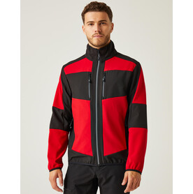 Regatta E-Volve 2-Layer Softshell Jacket, Ash/Black, XS bedrucken, Art.-Nr. 715171592
